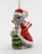 Ceramic Christmas Mouse With Tree Ornament, Home Décor, Gift for Her, Gift for Mom, Kitchen Décor, Christmas Décor